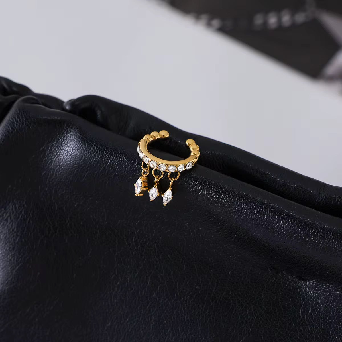 ✨ Celestia Zircon Drop Ear Cuff