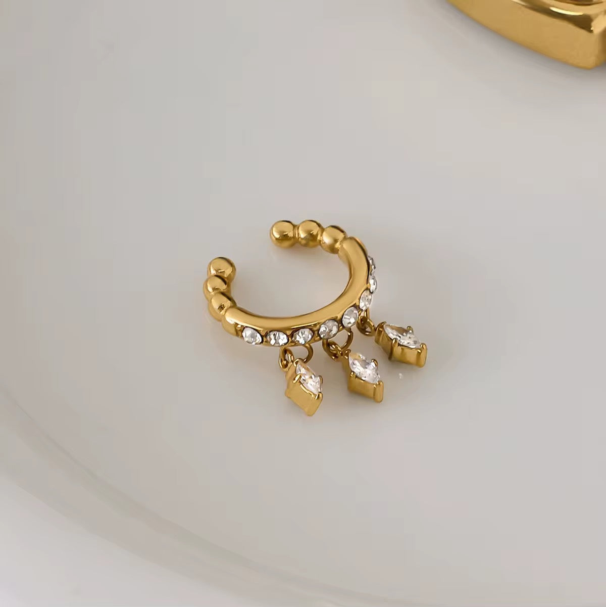 ✨ Celestia Zircon Drop Ear Cuff
