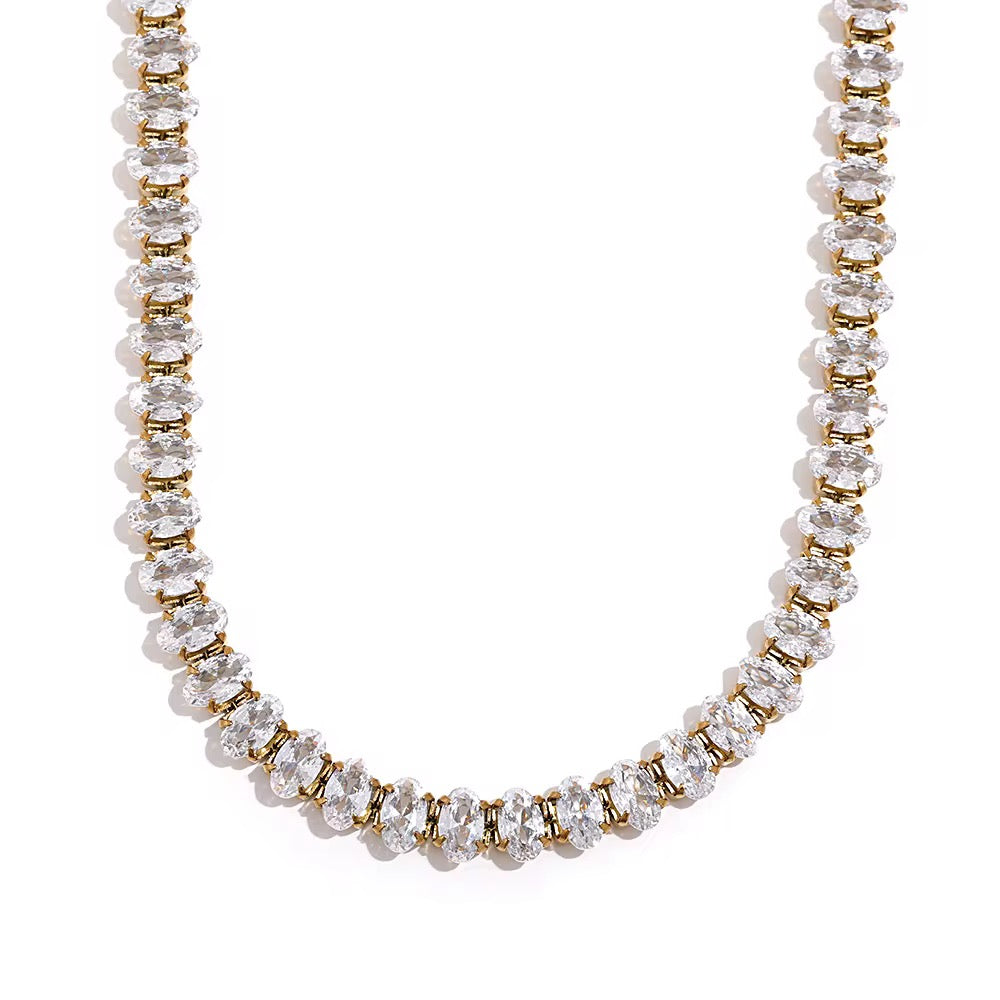 Celestia Riviera Choker – Diamond White Edition