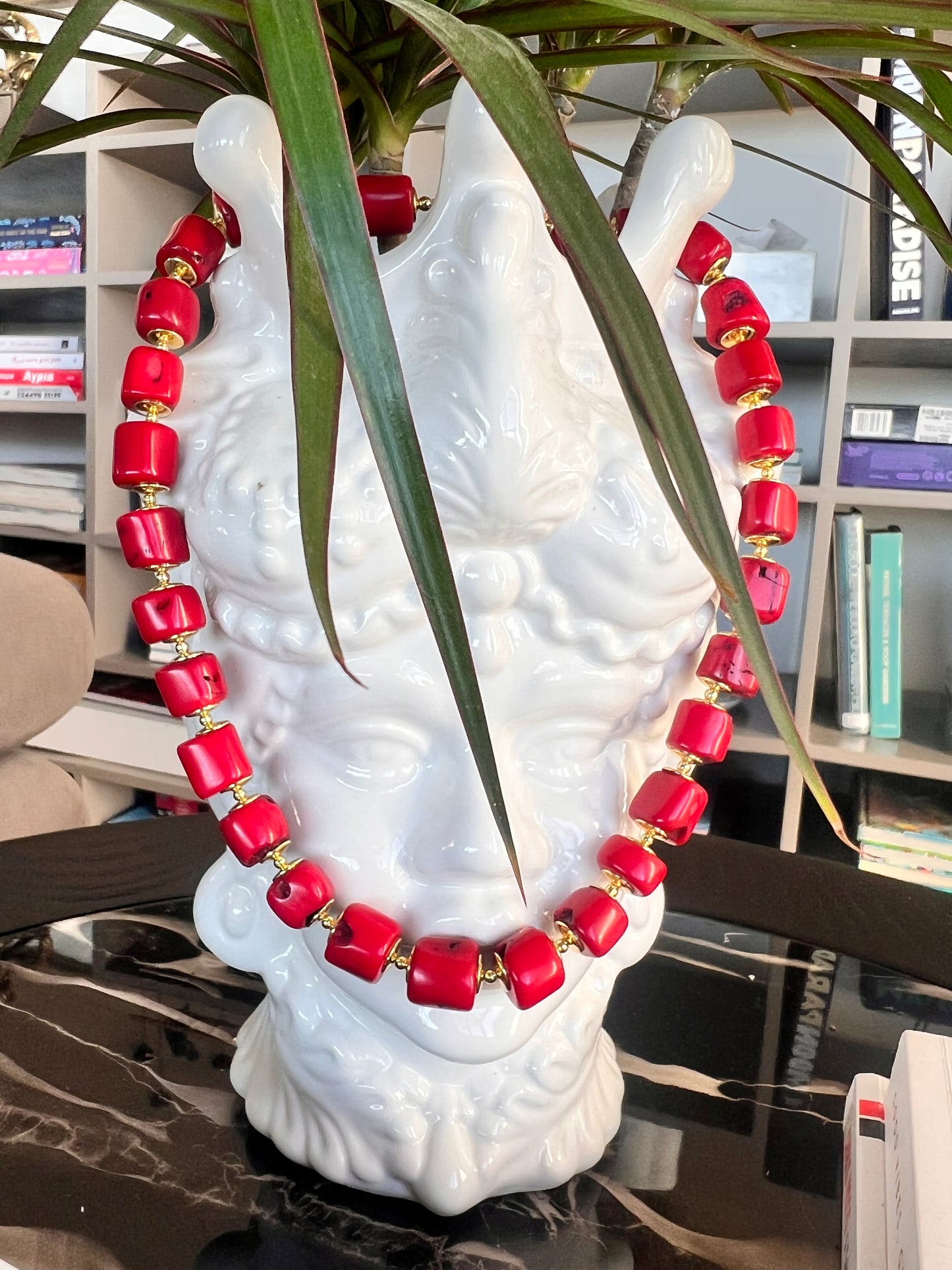 Scarlet Aura Coral Necklace
