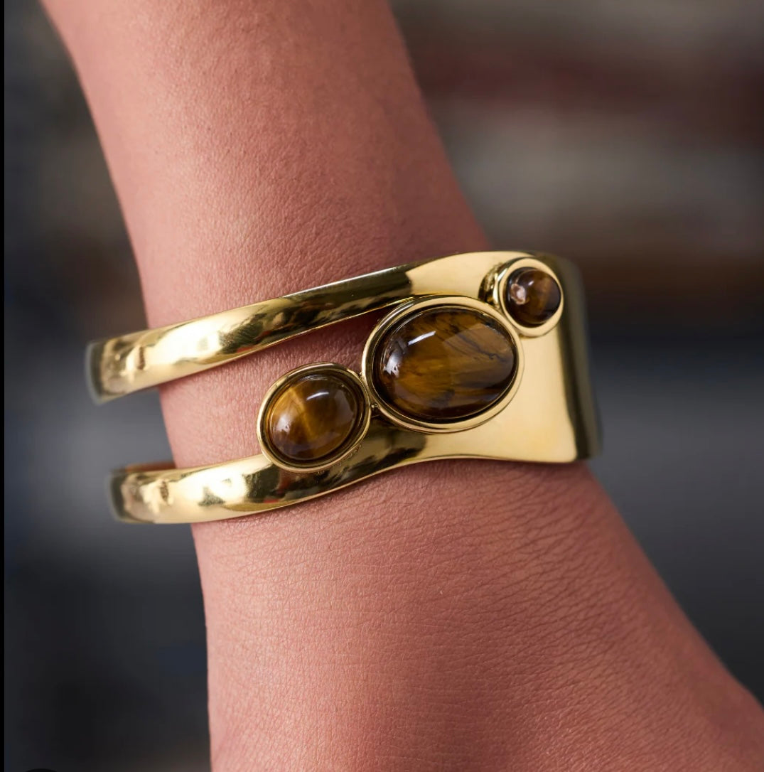 ✨ “Eclipse Tigress™ Boho Luxe Cuff