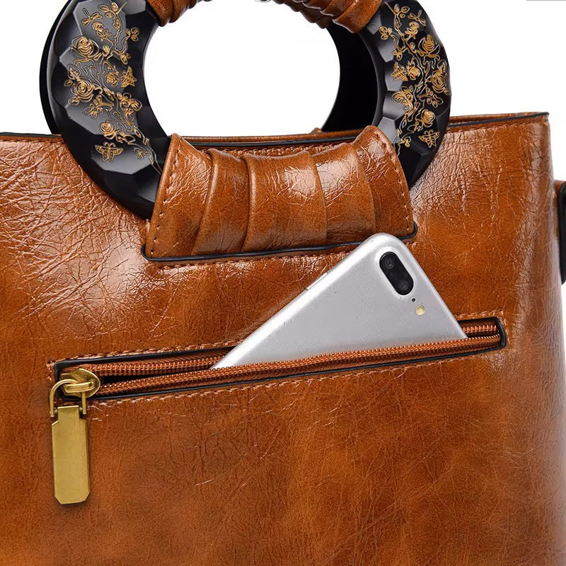 The Havana Bloom – Vintage Embossed Tote