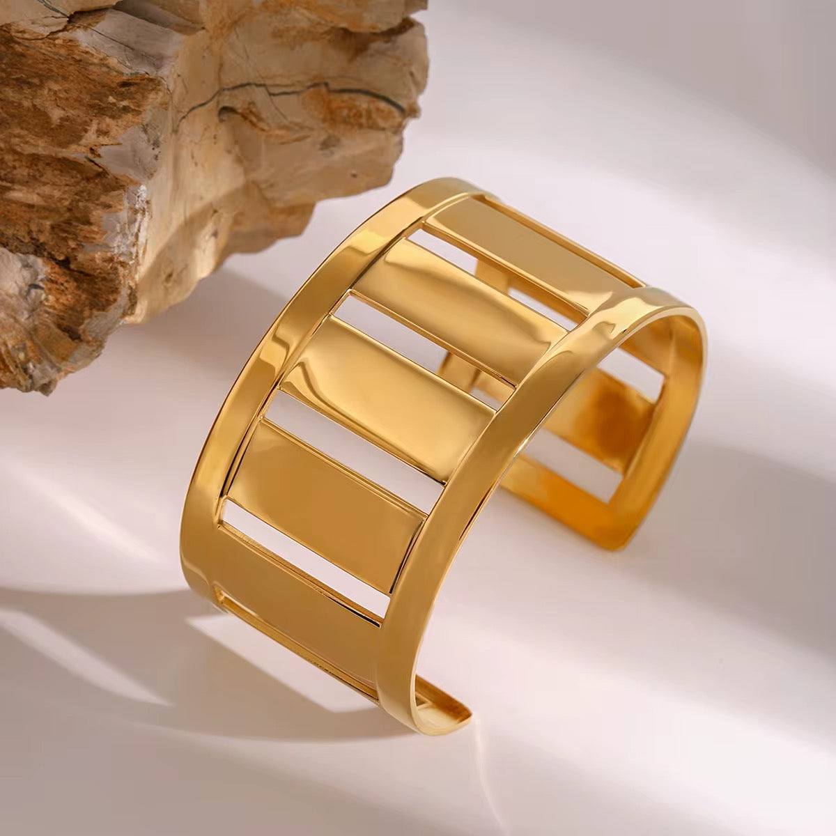 Gilded Form Cuff