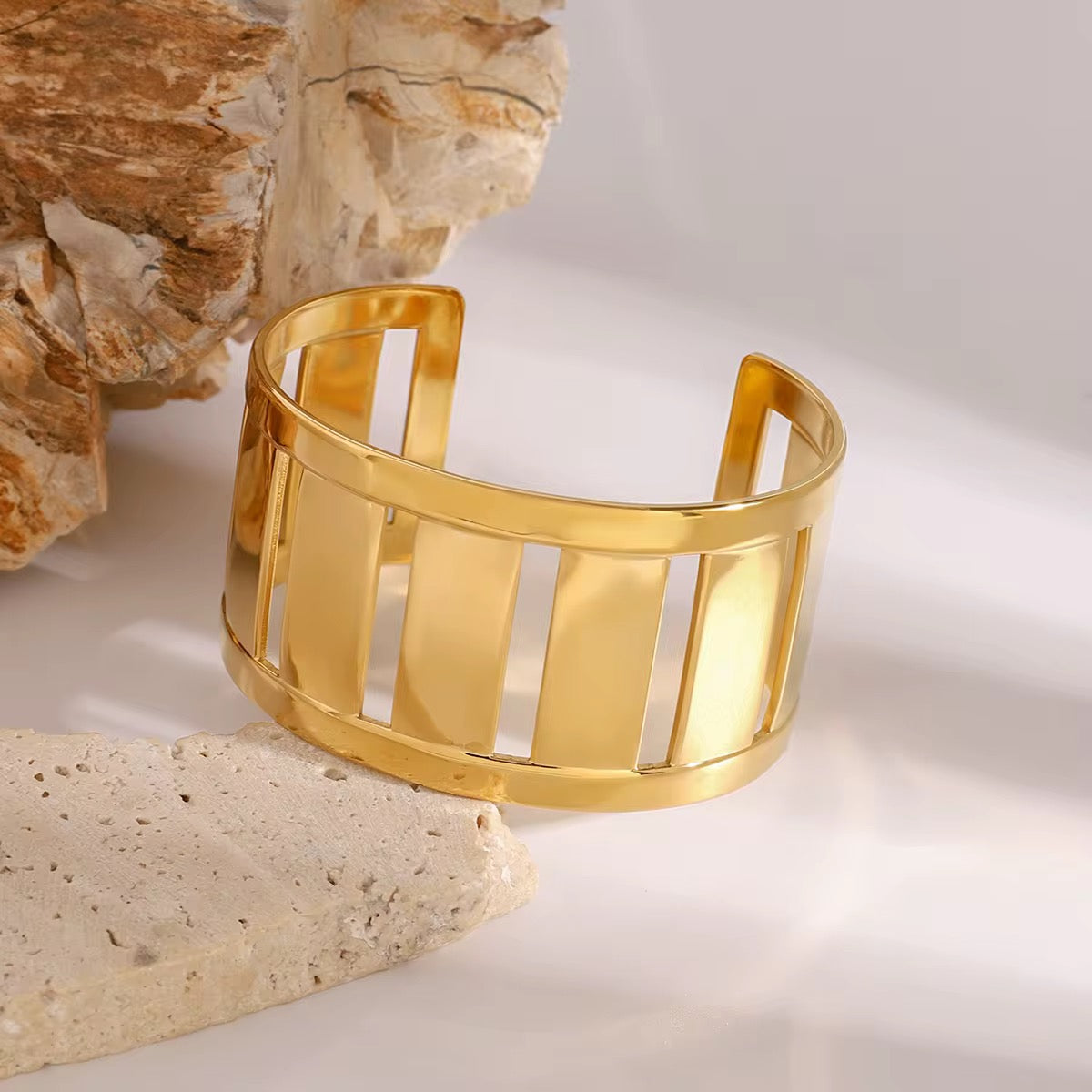 Gilded Form Cuff