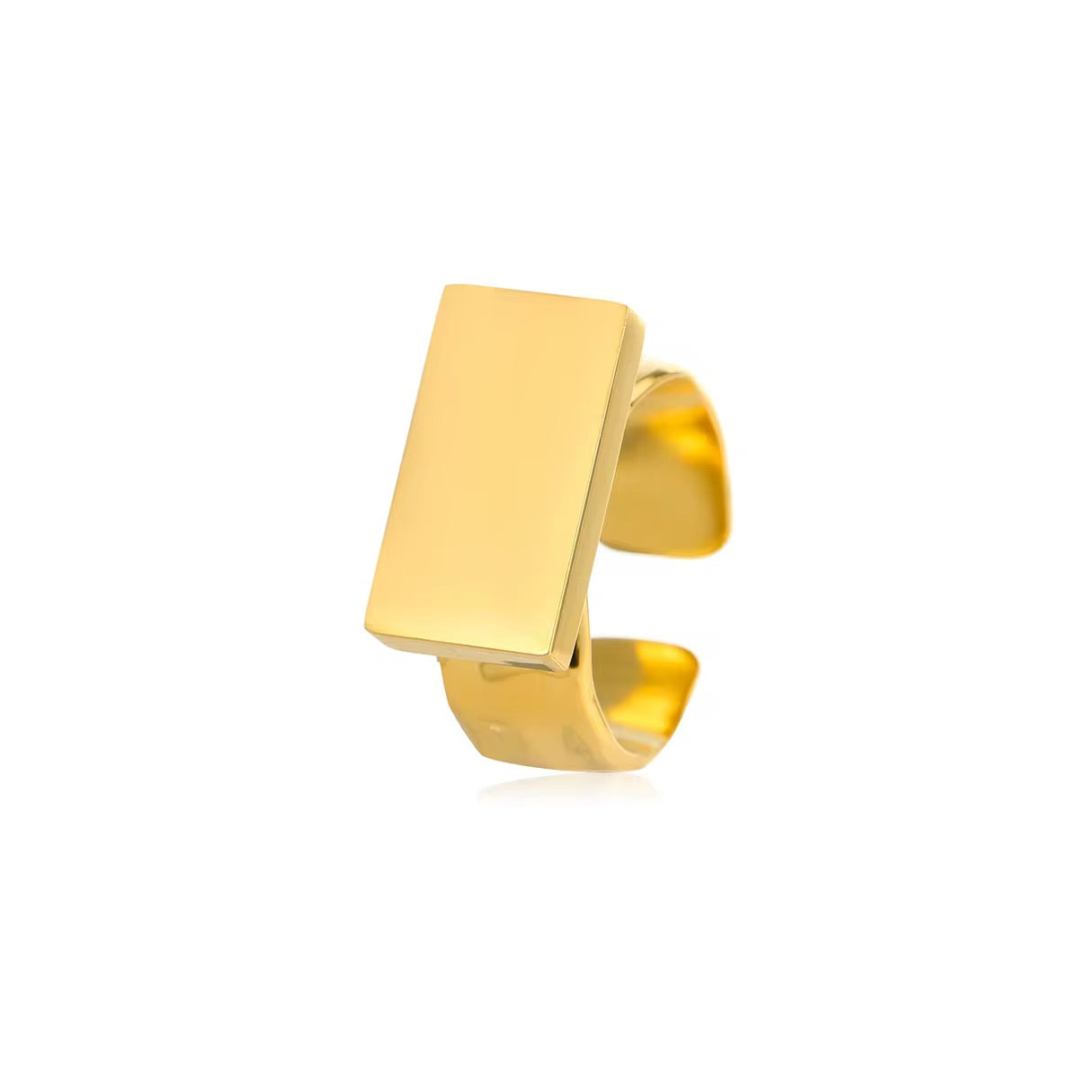 Gold Plated Stainless Steel Adjustable Ring