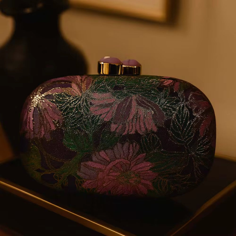 Nocturne Bloom Evening Clutch