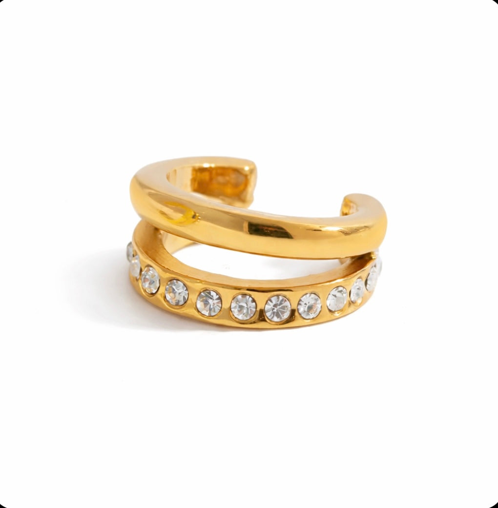 LumiTwist Zircon Ear Cuff