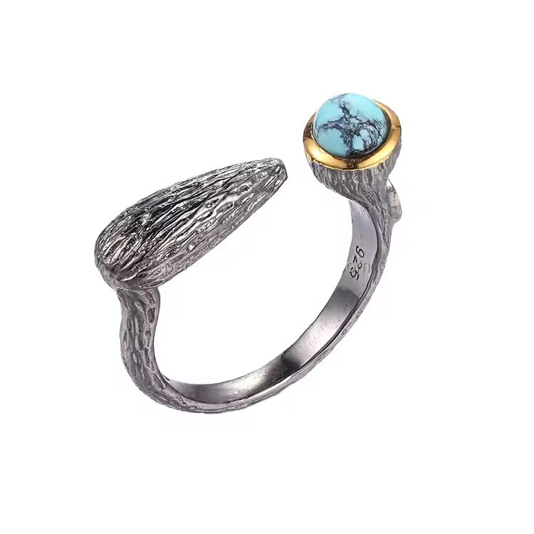 Azure Relic Adjustable Turquoise Ring