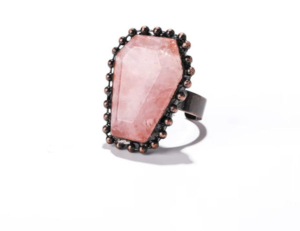 Blush Sovereign – Rose Quartz in Bronze