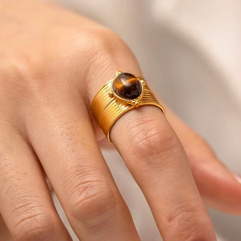 Golden Vow Orbit Ring