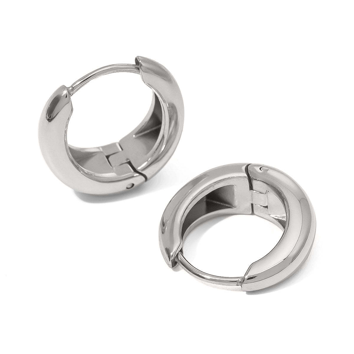 AURA Classic Hoops – Silver Shine (1.72cm)