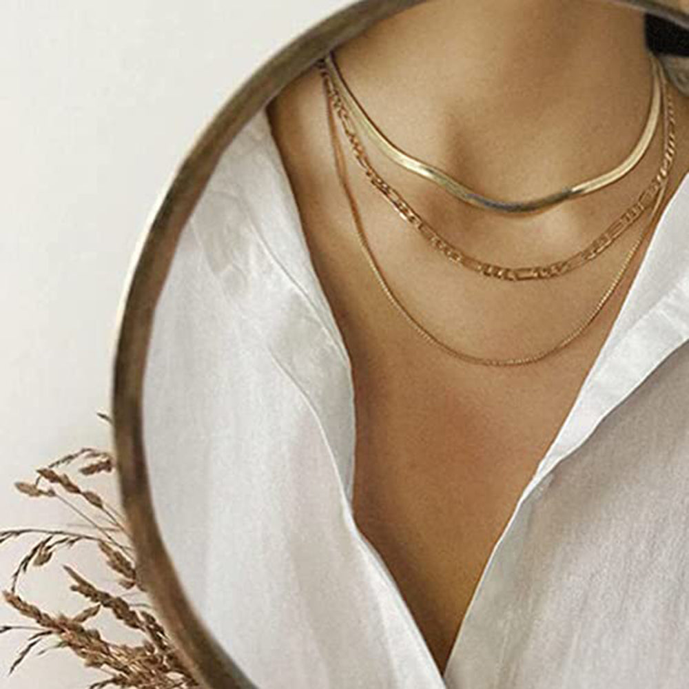 Lustro Triple Chain Necklace