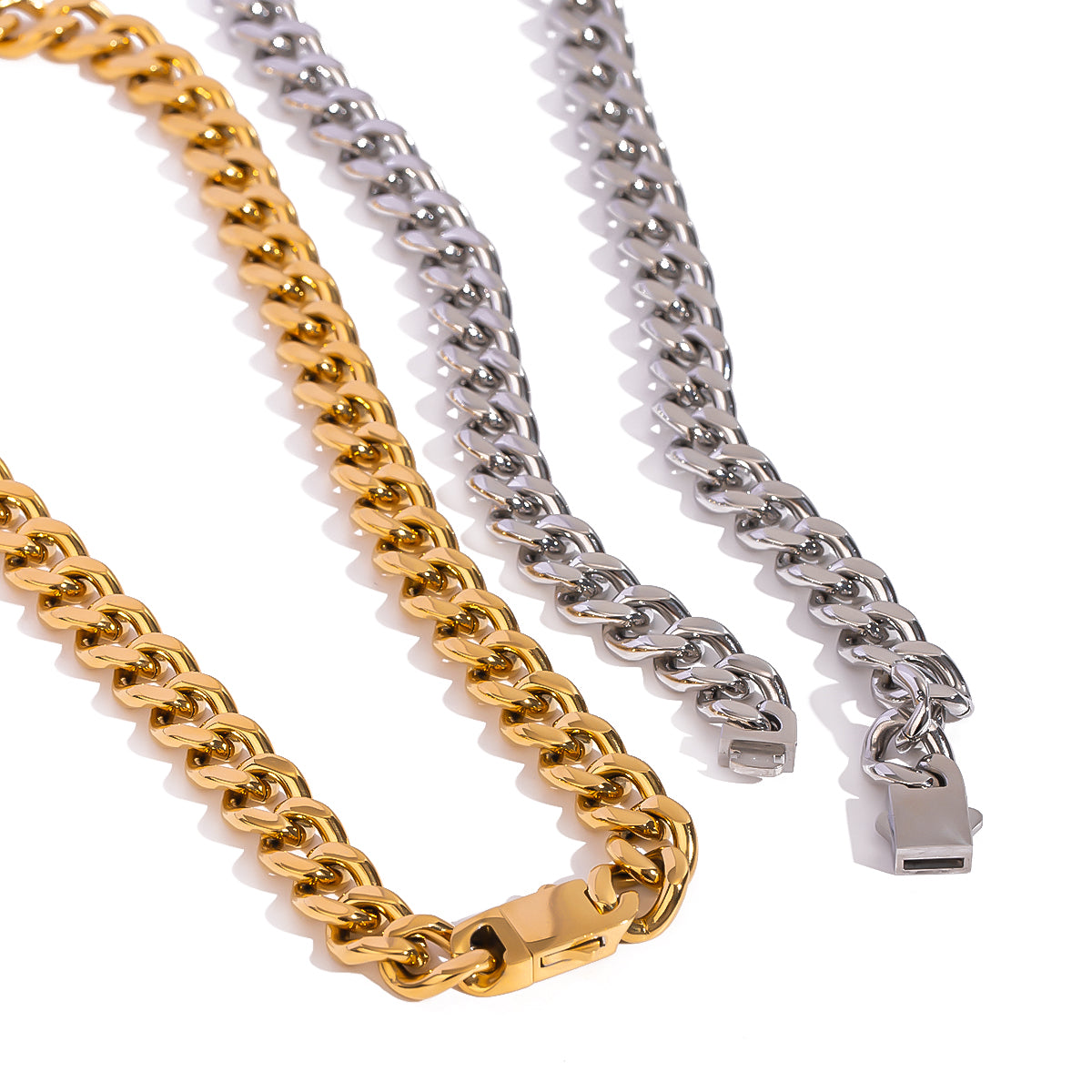 Royal Drip Gold Cuban Chain - 11mm Coarse Ground Finish