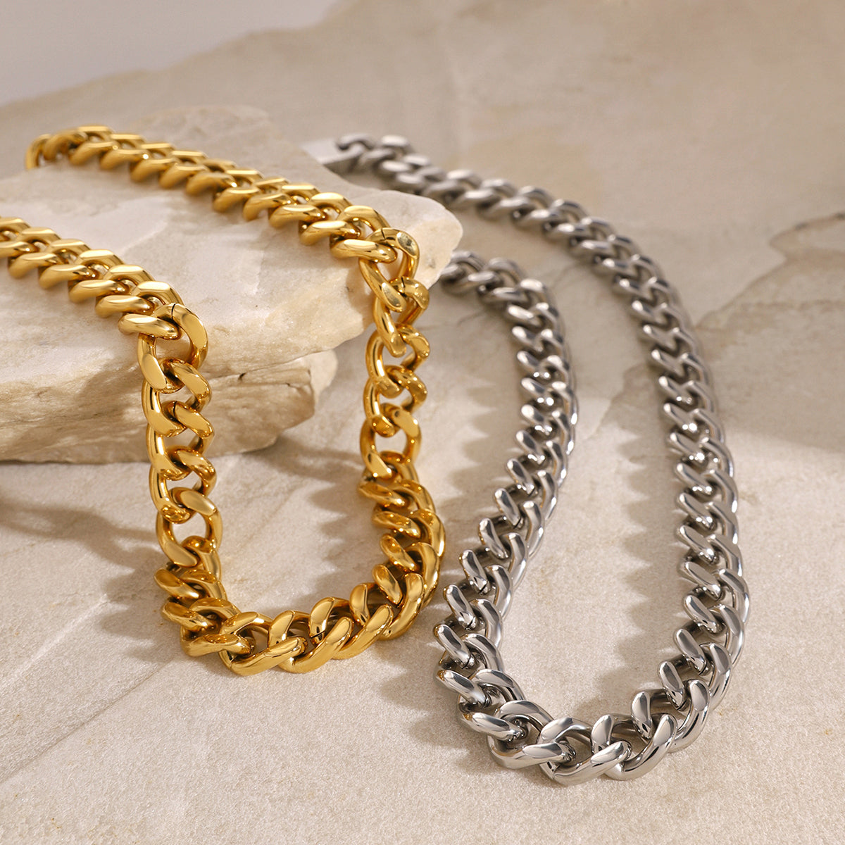 Ice Reign Silver Cuban Chain - 11mm Coarse Ground Finish