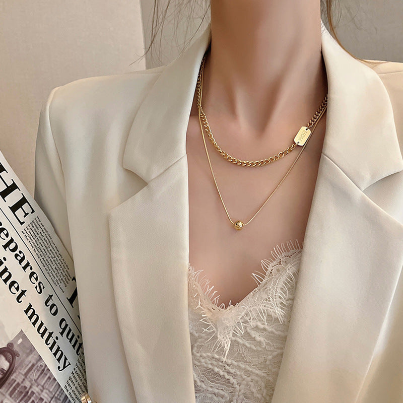 Gold - Plated Stainless Steel MOM Necklace - Elegant & Meaningful
