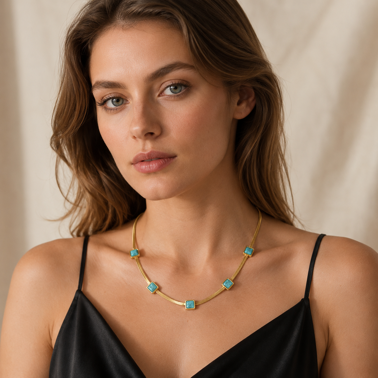 Isabella Gold Snake Chain Necklace