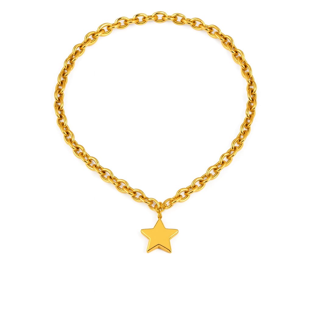 ⭐ Starlight Aurelia Necklace – Golden Glow