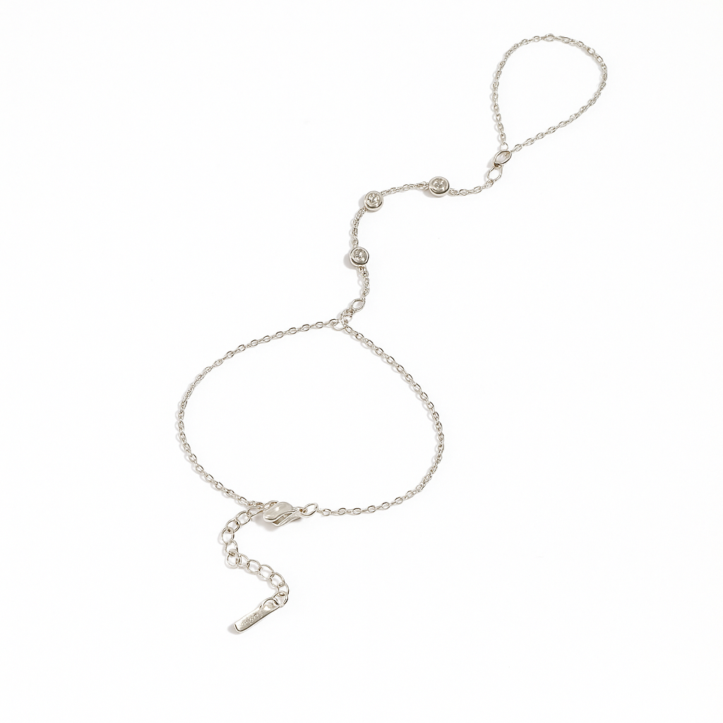 Elaris White Zircon Hand Chain