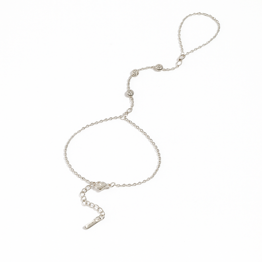 Elaris White Zircon Hand Chain