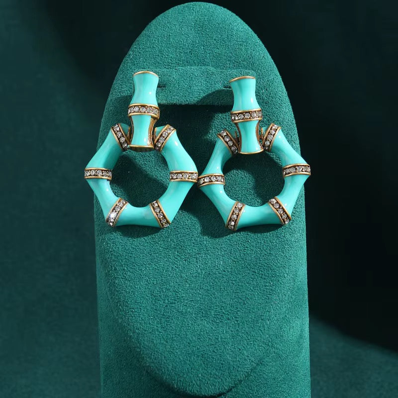 Cyrene Turquoise Relic Earrings