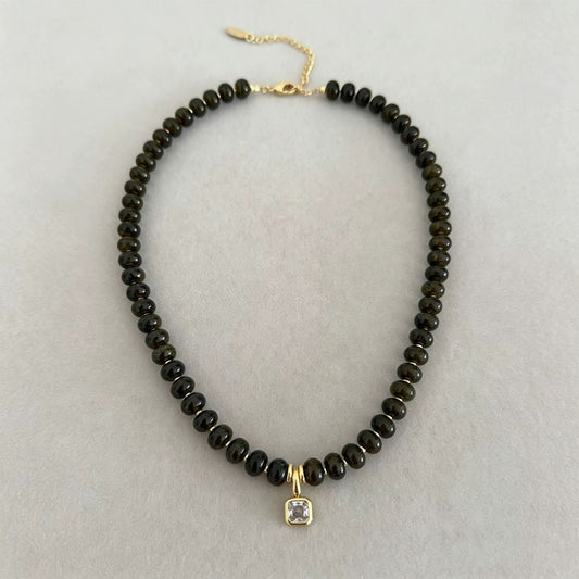 🌿 MIREVA Verde Moss

Green Epidote & Almandine Natural Stone Necklace