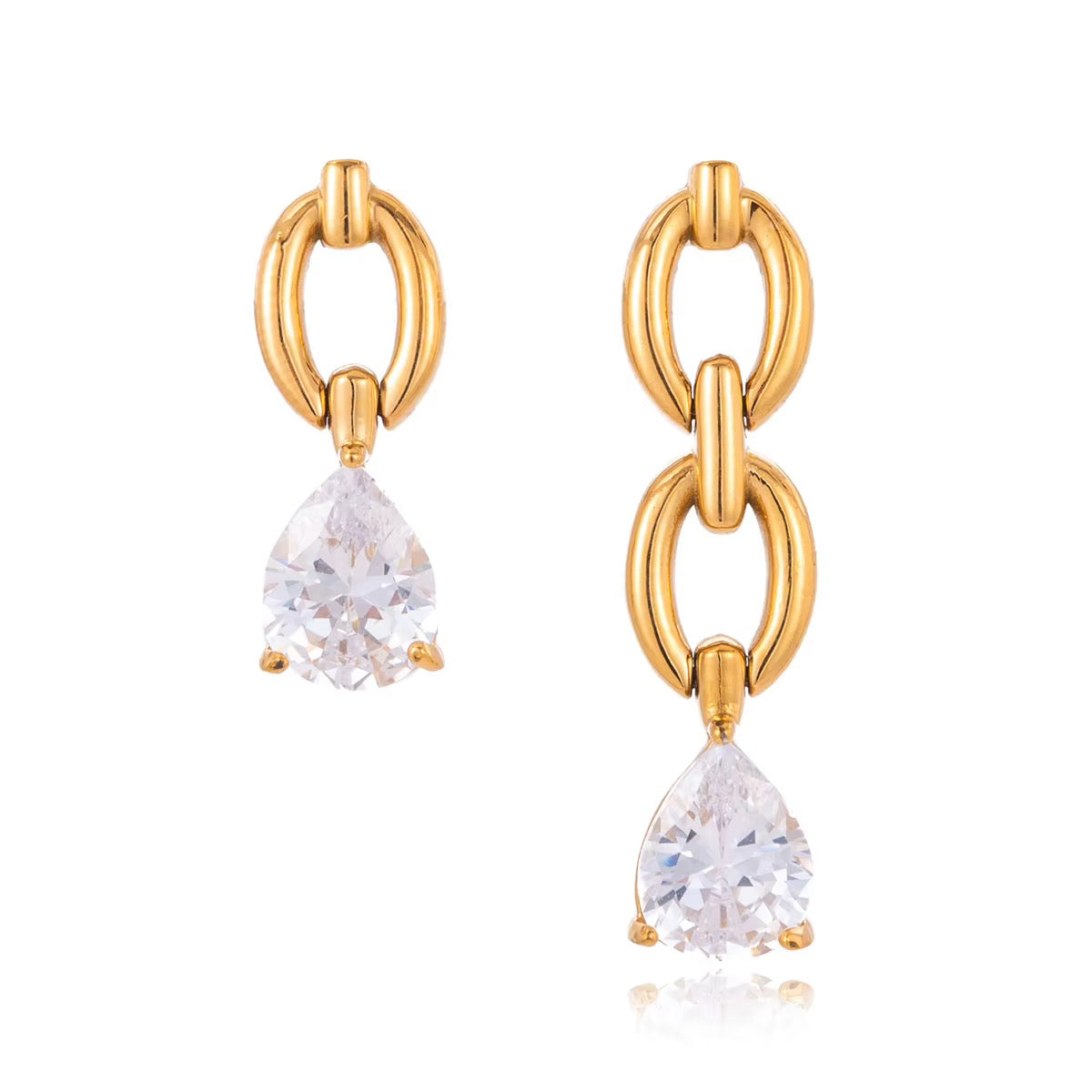 The Élodie Luxe Asymmetrical Earrings