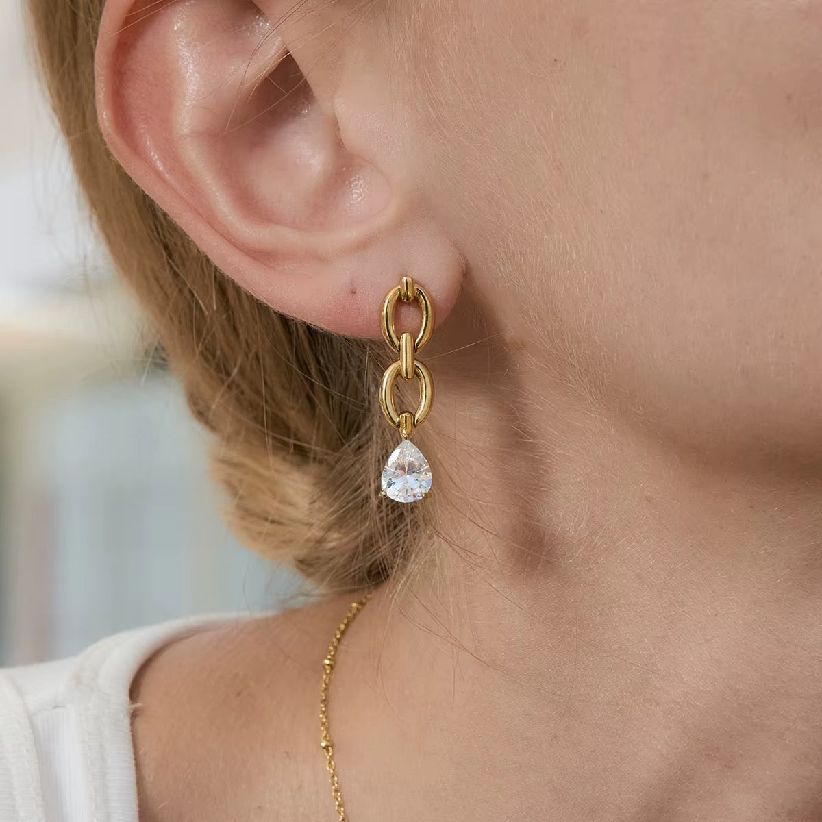 The Élodie Luxe Asymmetrical Earrings