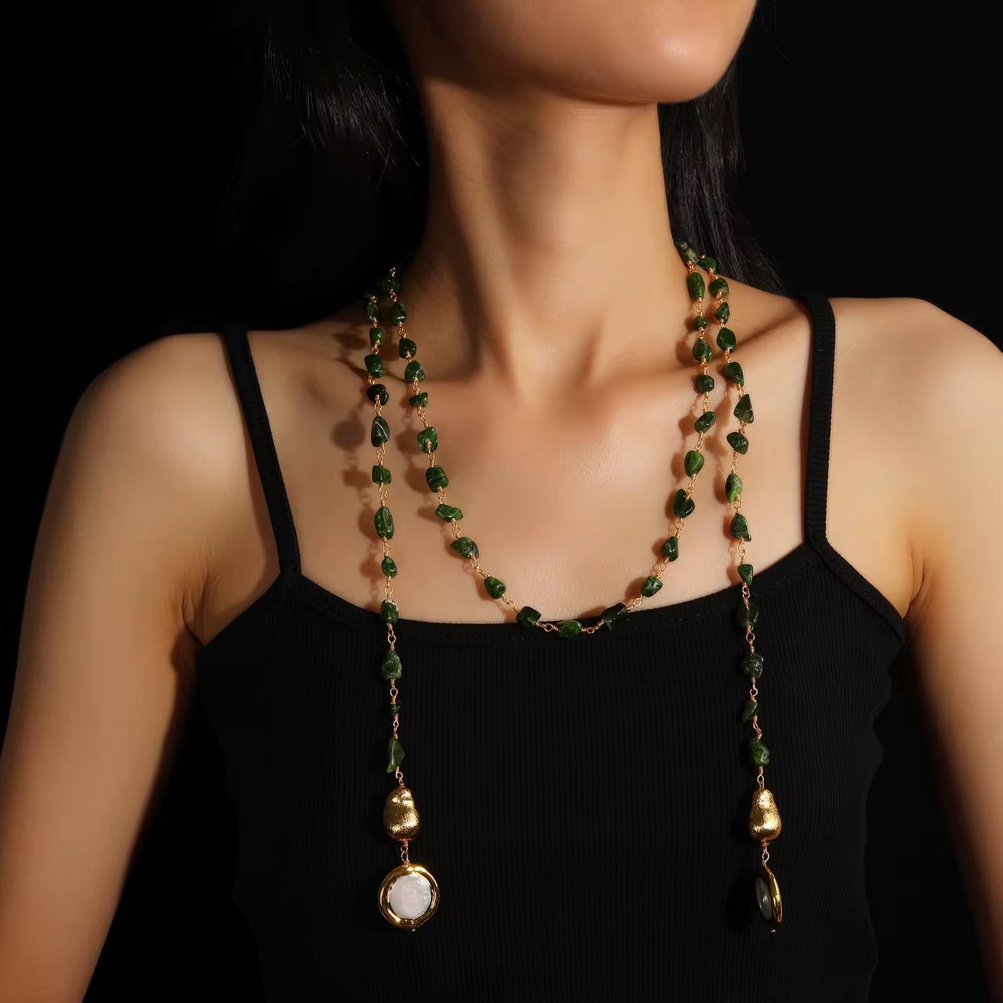 Verdant Muse Wrap Necklace