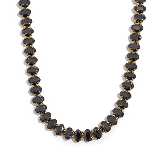 Noir Élégance Riviera Choker – Midnight Black Edition