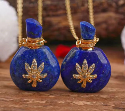 Celestia Lapis Essence Perfume Vial Necklace