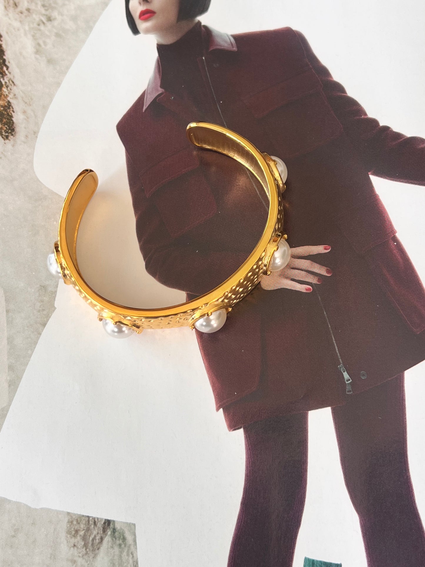 Aurelia Luxe Pearl Cuff