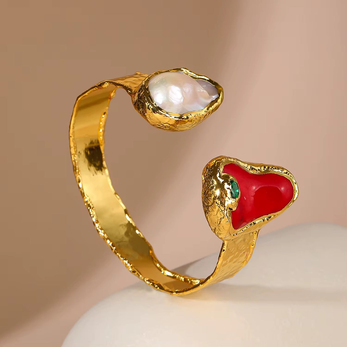 Golden Tide Open Cuff Bracelet