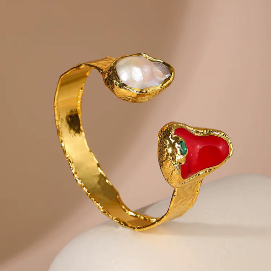 Golden Tide Open Cuff Bracelet