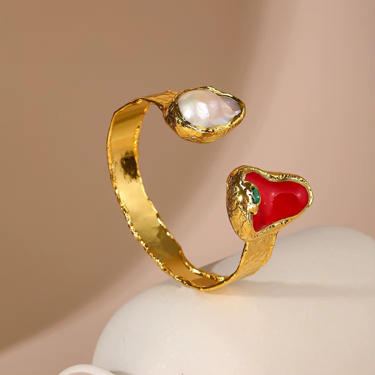 Golden Tide Open Cuff Bracelet