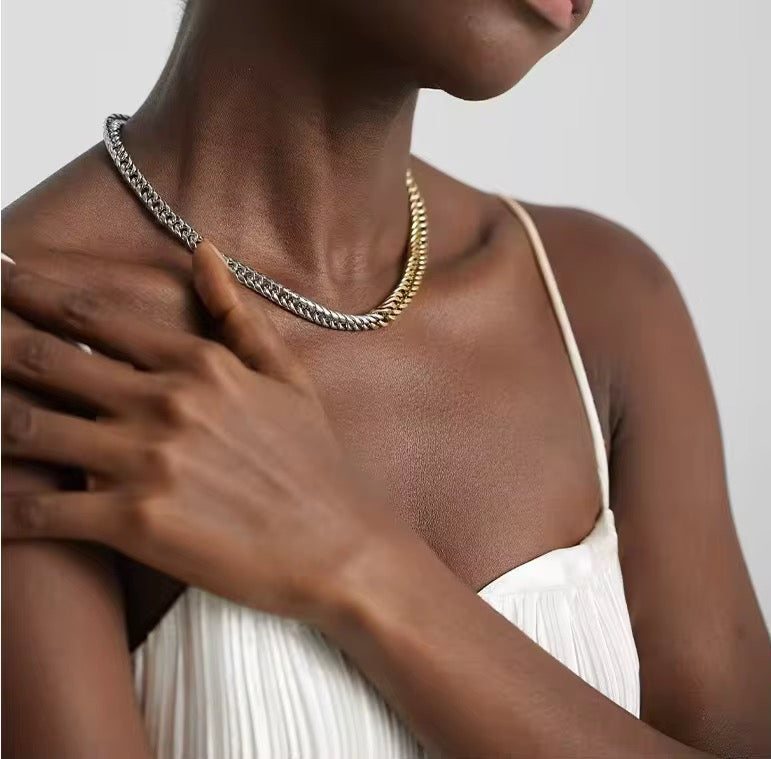 Auric Duality Collar Necklace