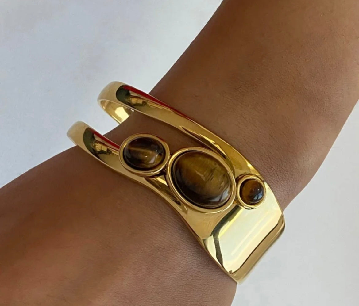 ✨ “Eclipse Tigress™ Boho Luxe Cuff