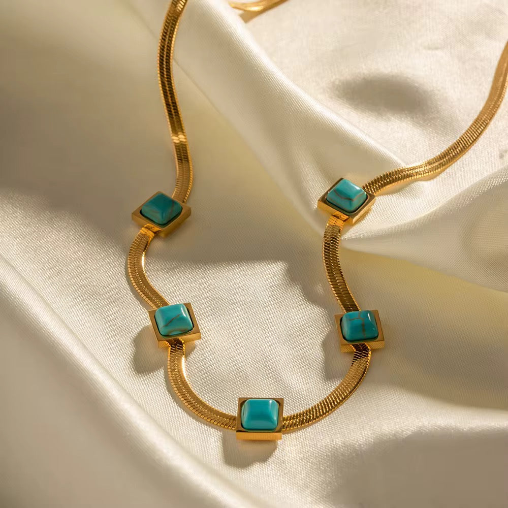 Isabella Gold Snake Chain Necklace