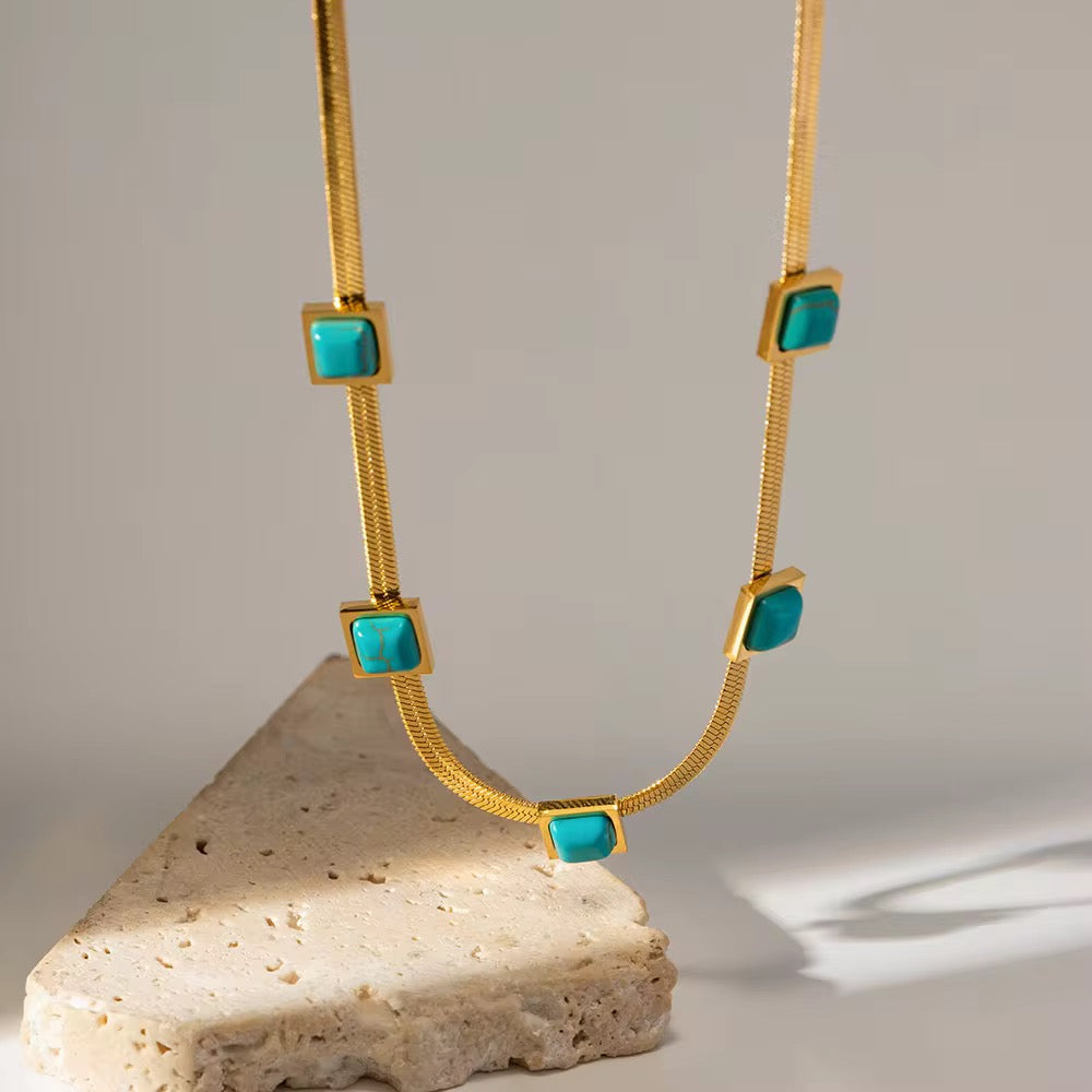 Isabella Gold Snake Chain Necklace