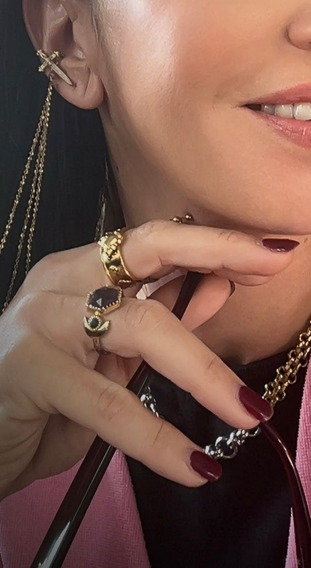 ✨ Golden Seraph Sword Ear Cuff