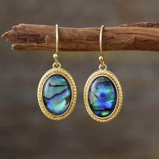 Gold-plated Shell Dangle Earrings