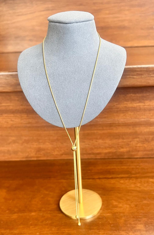 Golden Hour- Y Necklace – Gold-Plated Stainless Steel Elegance