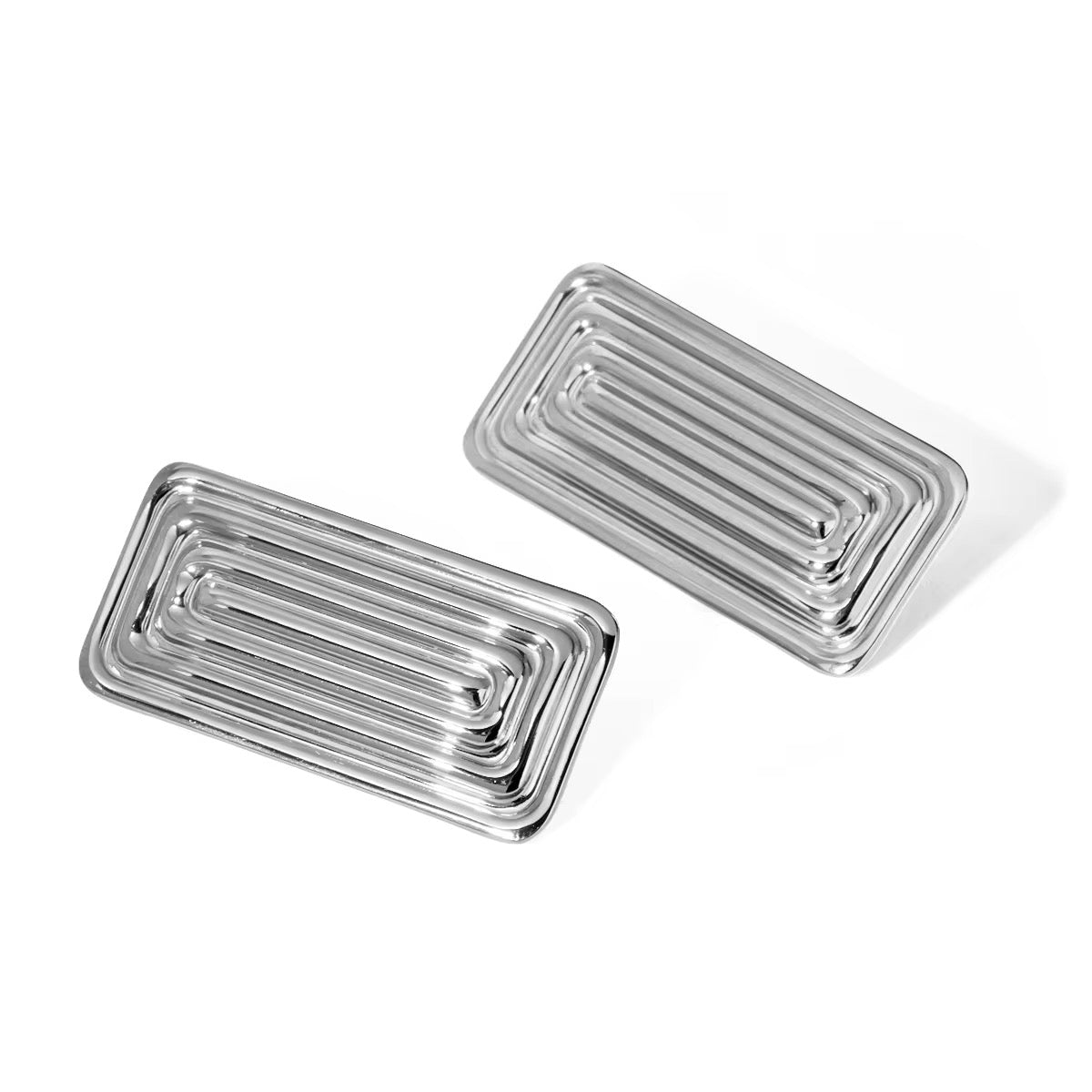 Vivienne Silver Swirl Stud Earrings