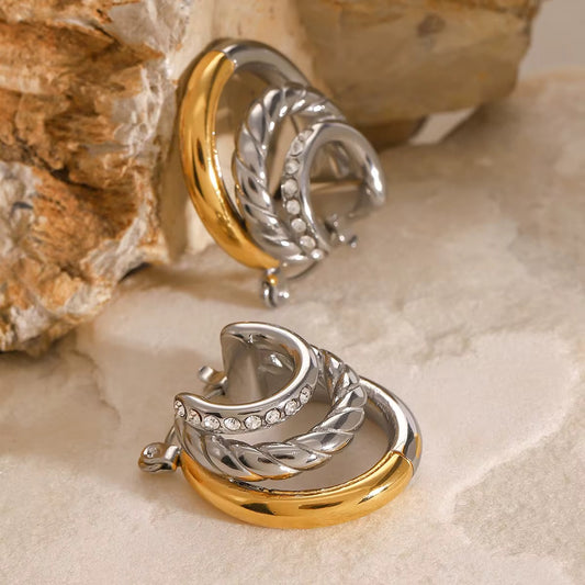 Luna Twist Luxe Hoops