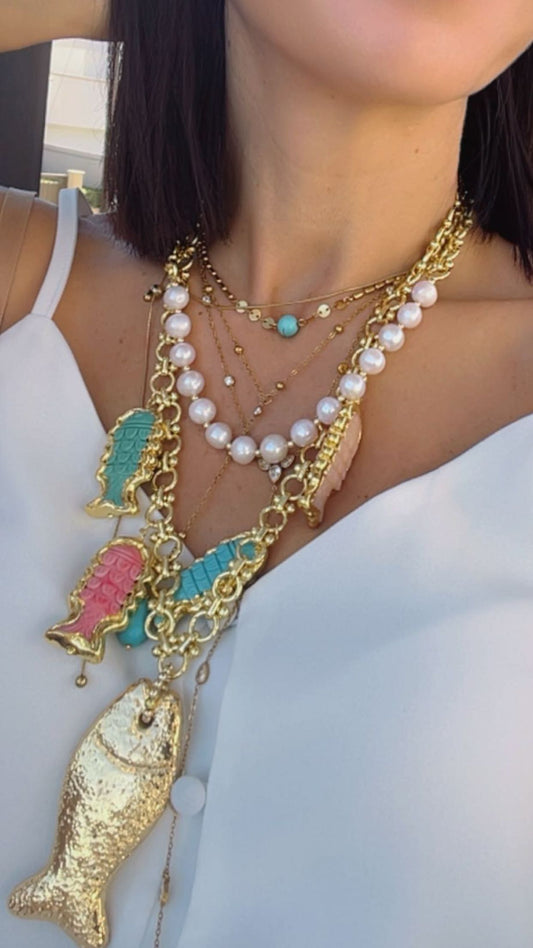 Azzurra Charm Necklace