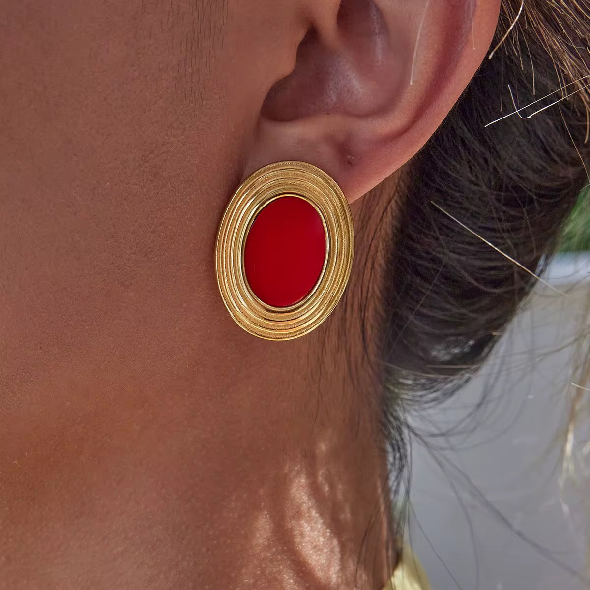 ❤️ Velvet Flame Studs