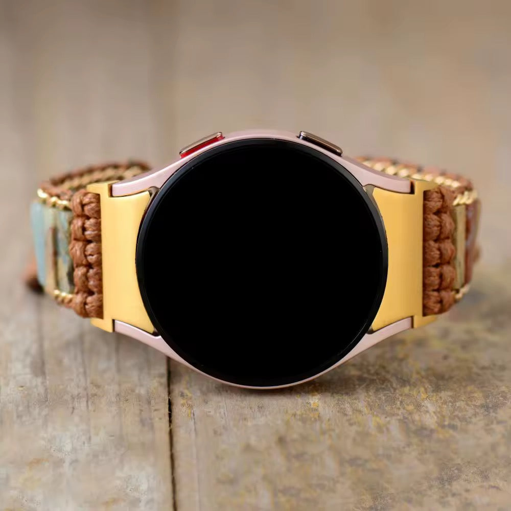 GemFlex Band for Galaxy Watch 4/5 (Where Natural Stone Meets Smart Tech)