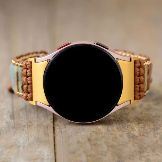 GemFlex Band for Galaxy Watch 4/5 (Where Natural Stone Meets Smart Tech)