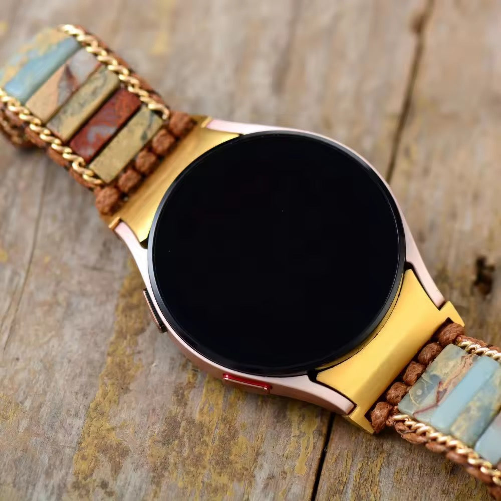 GemFlex Band for Galaxy Watch 4/5 (Where Natural Stone Meets Smart Tech)