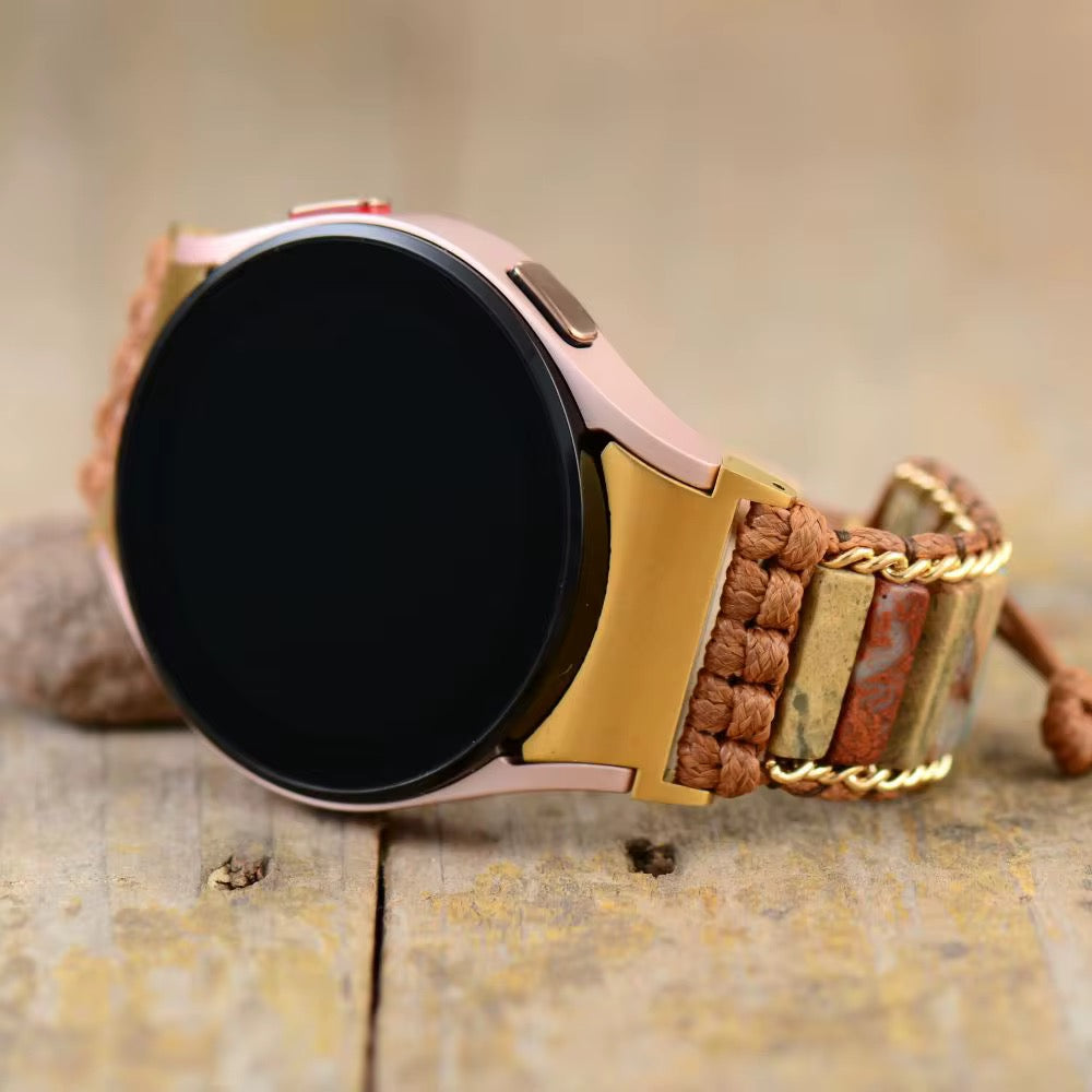 GemFlex Band for Galaxy Watch 4/5 (Where Natural Stone Meets Smart Tech)