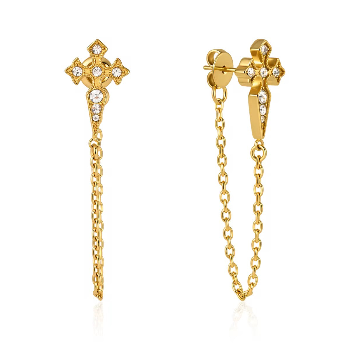 Nocturne Cross Earrings
